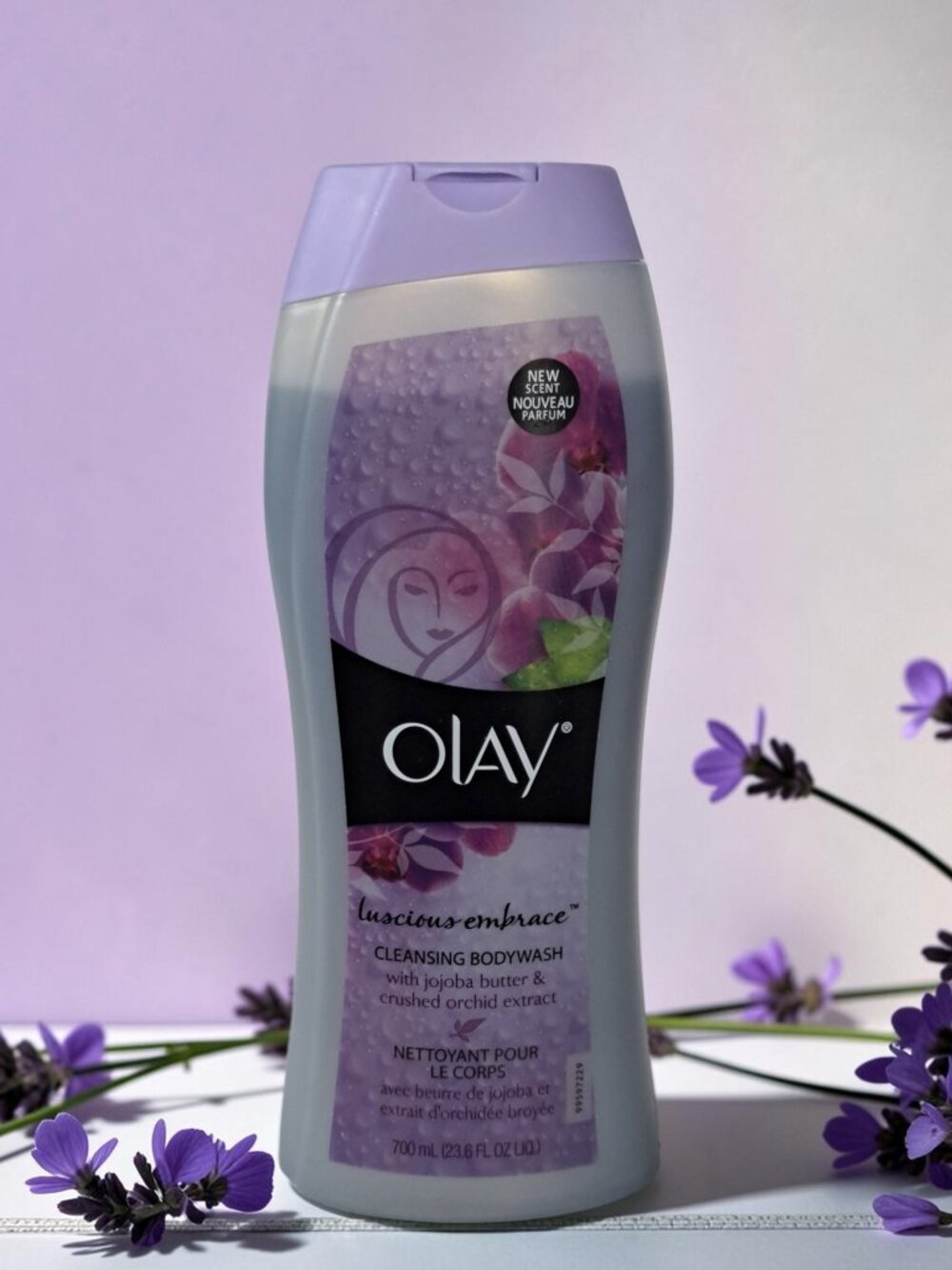 Olay Luscious Embrace Moisturizing Body Wash Jojoba Butter Crushed Orchid 23.6oz